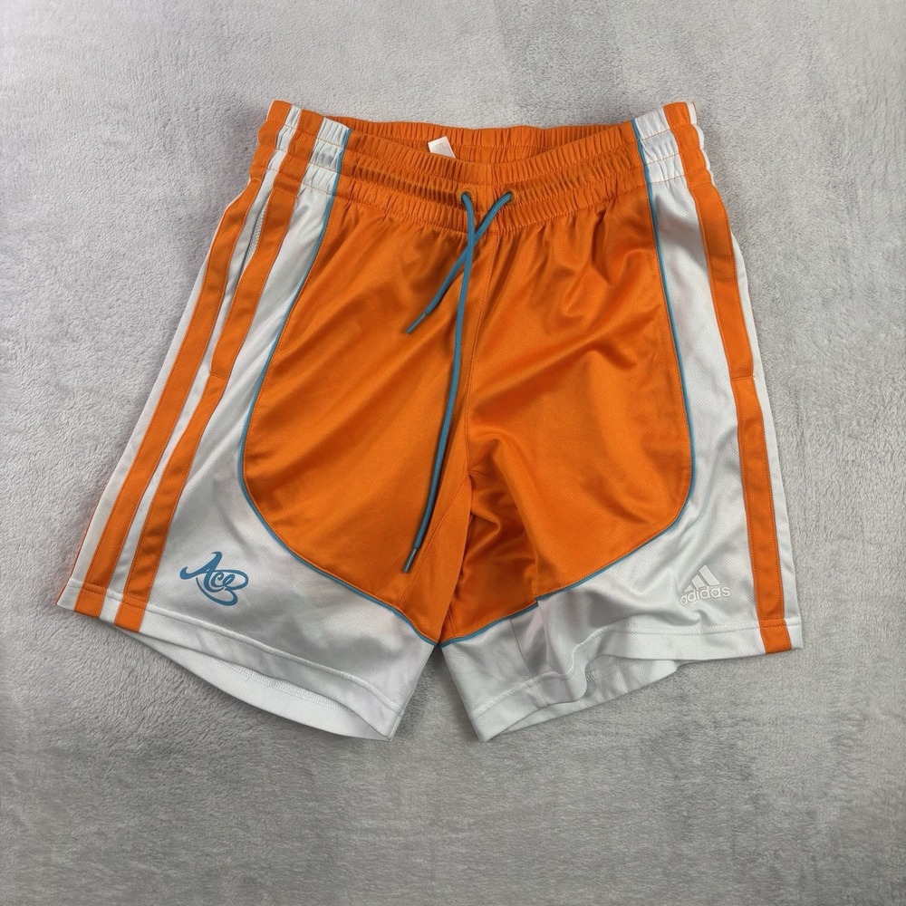 Adidas Candace Parker ACE Orange Activewear Athletic Basketball Shorts Womens XS